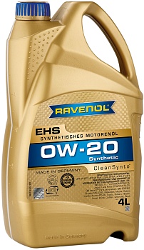 Моторное масло RAVENOL EHS SAE 0W-20 (4л), 1111113-004-01-999