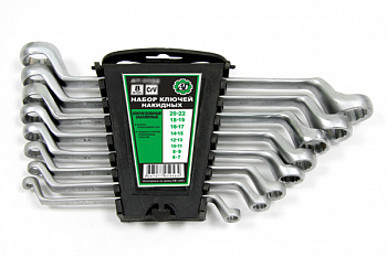 (AT6082) Набор ключей накидных АВТОТОРГ 8 предметов (6*7,8*9,10*11,12*13,14*15,16*17,18*19.20, AT46082