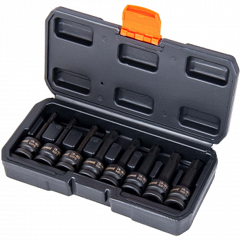 Набор головок ударных 1/2" HEX L78мм H6-H19 8 предметов "AV Steel", AV-724408 Набор головок ударных 1/2" HEX L78мм H6-H19 8 предметов "AV Steel", AV-724408