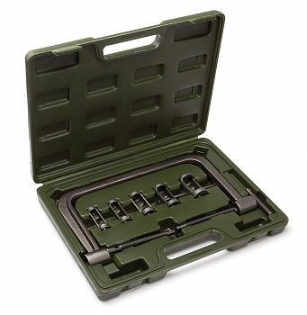 Рассухариватель струбц-й с насадками в кейсе(16.19.23.25.30), 801150