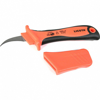 Нож электрика для снятия изоляции VDE 1000В, с секторными жилами, AKD-V003 Нож электрика для снятия изоляции VDE 1000В, с секторными жилами, AKD-V003