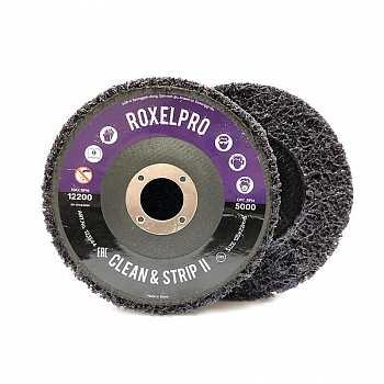 RoxelPro Пурпурный зачистной круг ROXPRO Clean&Strip на оправке 125x22мм, 123544 RoxelPro Пурпурный зачистной круг ROXPRO Clean&Strip на оправке 125x22мм, 123544