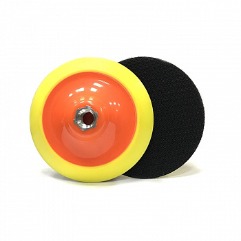 RoxelPro Оправка 125мм на липучке М14 для полировальных кругов, средней жесткости,145-150мм, 229524