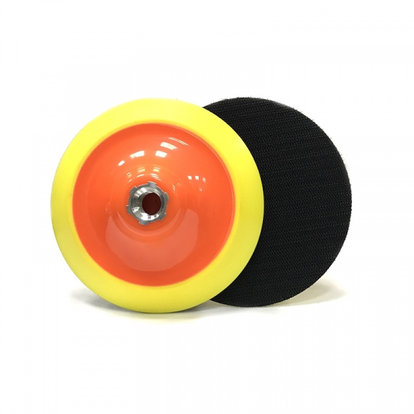 229524 RoxelPro Оправка 125мм на липучке М14 для полировальных кругов, средней жесткости,145-150мм