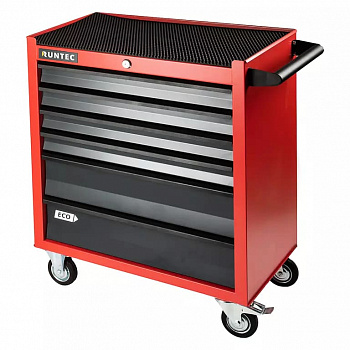 Тележка инструментальная 6 полочная ECO красная, RTEC-6R