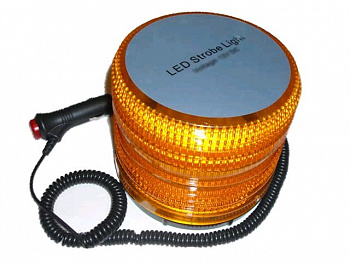 Маяк проблесковый светодиодиодный 12V("стробоскоп", на магните, в прикур.) (), AT-125/12