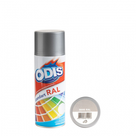 Краска - спрей ODIS standart RAL бело-алюминиевый, 9006ral