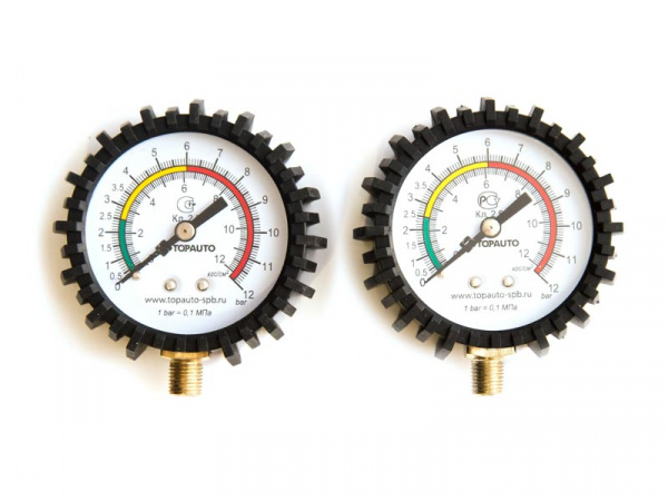 Манометр для пистолета накачки ТОП АВТО,14411 резьба М 11*1 (в кор)