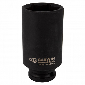 Головка торцевая ударная GARWIN PRO глубокая 1/2", 6 гр., 30 мм, 620272-30 Головка торцевая ударная GARWIN PRO глубокая 1/2", 6 гр., 30 мм, 620272-30