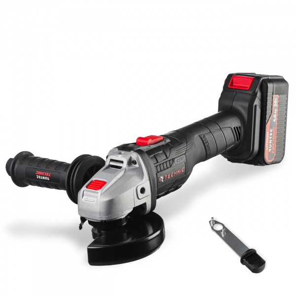 RT-AG1000T Шлифмашина угловая аккумуляторная RUNTEC TECHNIC 125 мм, 20В, 2*4Ач, 1000Вт RT-AG1000T Шлифмашина угловая аккумуляторная RUNTEC TECHNIC 125 мм, 20В, 2*4Ач, 1000Вт