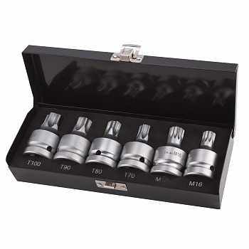 Набор головок ударных 3/4" TORX, SPLINE 6 предметов "AV Steel", AV-733006