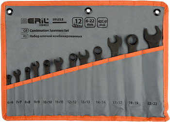 набор комбиниров. ключей 12шт.(6-22мм)(в сумке) (ТЕХМАШ), 12776