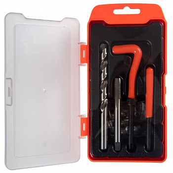 Набор для восстановления резьбы М10х1,25, 15 предметов, кейс AFFIX, AF35210125C