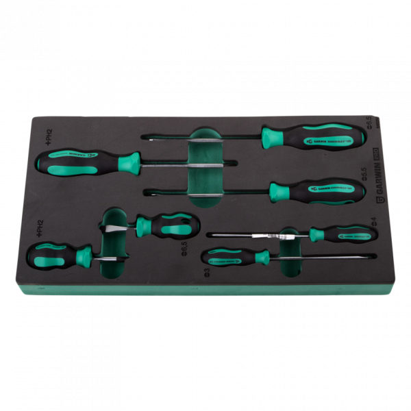 GARWIN PRO 646250 Набор отверток стандартных 7 пр. в ложементе EVA GARWIN PRO 646250 Набор отверток стандартных 7 пр. в ложементе EVA