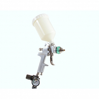 Краскопульт с верхним бачком HVLP 1,3мм с регулятором давления, PAB-30001R