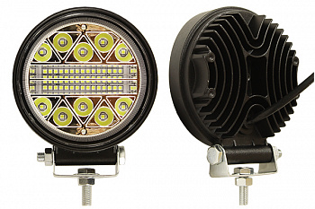 Фара светодиодная п/т и рабочего света, 12-18V, 120W (d=115мм, 40 LED), AT15792