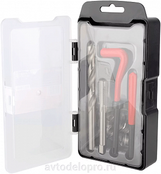 набор для восстановления резьбы М12*1,75 (15 пр.) АвтоDело, 40566