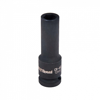 Головка ударная   1/2" шестигранная удлиненная 13мм "AV Steel", AV-720113