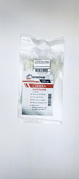 Хомут пластиковый Движение Хомут пласт (Стяжка) 3*100 мм белый (уп.-100шт.), С01б