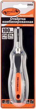 отвертка комбинированная (PH2-SL6 L=150mm) АвтоDело (), 39456