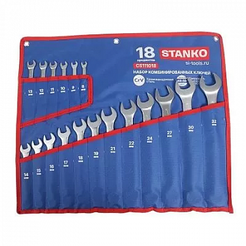 Набор ключей комбинированных 18 предметов (8-32мм), CS111018