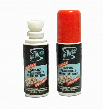 Смазка силиконовая Mr. Twister для резин.уплотнит.с губкой(100мл), RU-100