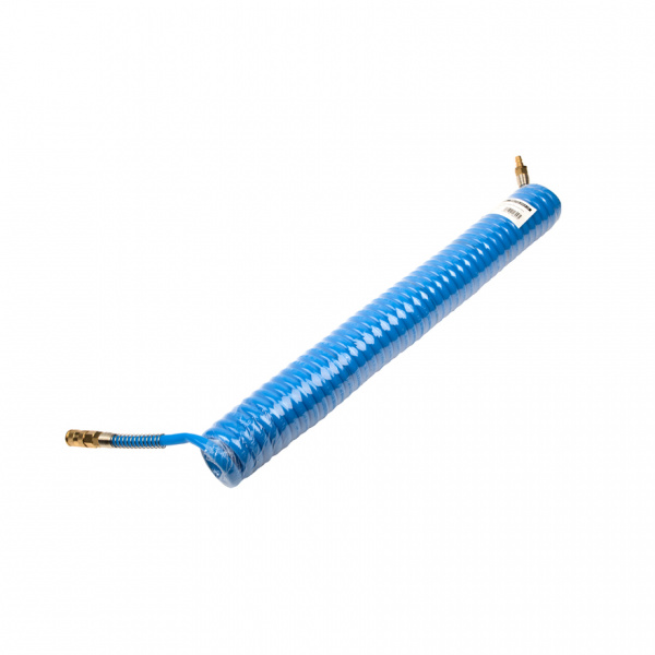 808750-1014-10 Шланг полиуретан (PU) 14*10, витой, 10 м, синий, БРС в комплекте