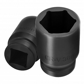 Головка для гайковерта стальная 1'' (25 мм) 38 мм.  БелАК, БАК.01838