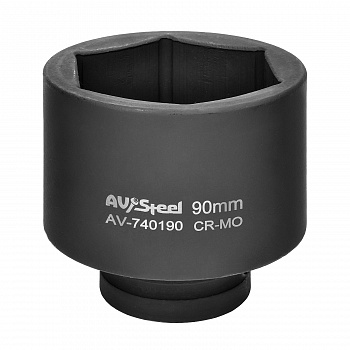 Головка ударная 1" шестигранная удлиненная 90мм "AV Steel", AV-740190 Головка ударная 1" шестигранная удлиненная 90мм "AV Steel", AV-740190