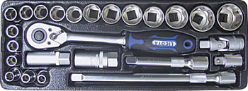 Набор торцевых головок 1/2 25пр. в ложменте 8-32, ACK-384001 Набор торцевых головок 1/2 25пр. в ложменте 8-32, ACK-384001