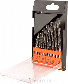 набор сверл по металлу 1,5-6,5мм (13шт.пл/футляр) BERIL, 512013