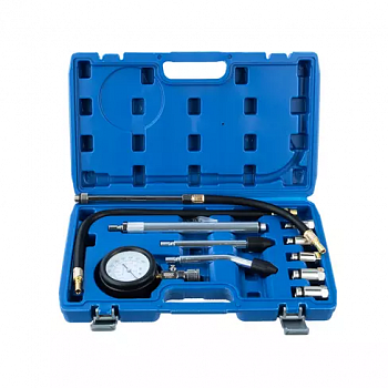 Компрессометр бензиновый, набор с гибкой, 2-мя жесткими насадками, 2-мя удлинителями и перехо, A71057