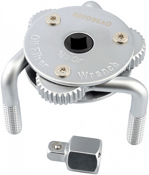 ключ масляного фильтра (АвтоDело) "Краб" D=65-110mm (), 40517