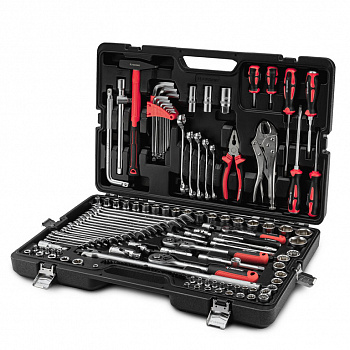 Набор ручных инструментов RUNTEC TECHNIC 142 предмета 1/2", 3/8", 1/4", RT-HT142T