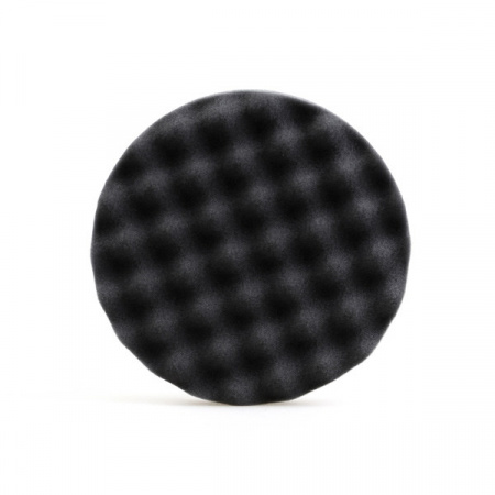 RoxelPro Поролоновый полировальник на липучке 150 х 25мм, мягкий, чёрный. рифлёный, 225550