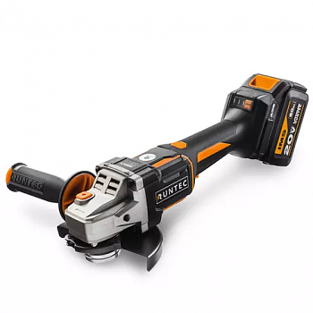 Шлифмашина угловая аккумуляторная RUNTEC PRO 125 мм, 20В, 2*6Ач, 1600Вт, RT-AG1600