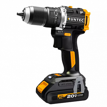 Дрель-шуруповерт ударная аккумуляторная RUNTEC PRO 13 мм, 20В, 2*2Ач, 60Нм, RT-ID223
