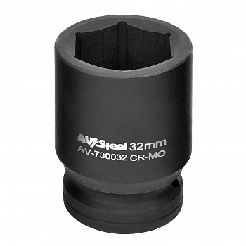 Головка ударная 3/4" шестигранная 32мм "AV Steel", AV-730032 Головка ударная 3/4" шестигранная 32мм "AV Steel", AV-730032