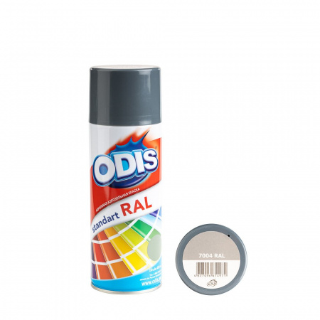 Краска - спрей ODIS standart RAL сигнальный серый, 7004ral