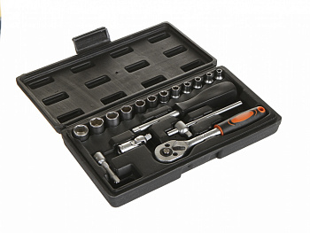 Набор инструмента "AV Steel" 17 предметов 1/4" профессион., AV-011017