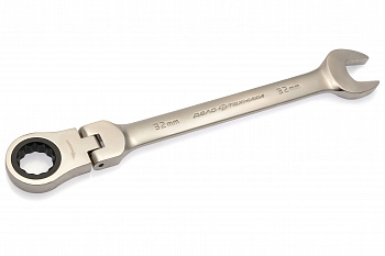 Ключ комбинированный трещоточный шарнирный 32 мм, 515432